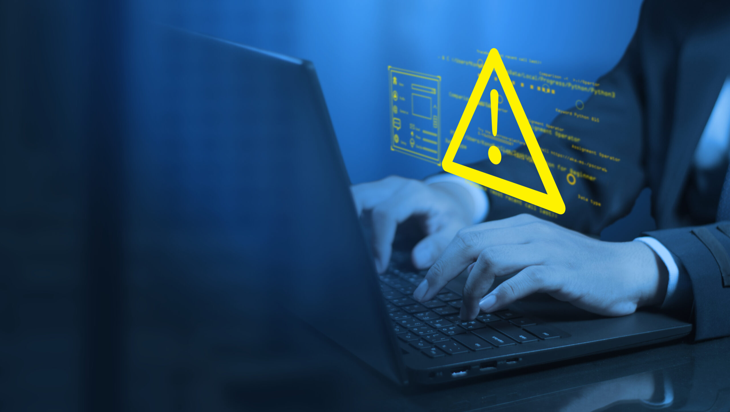 Digital assets under threat, depicted as a computer screen with ransomware attack warnings, showcasing the importance of cyber security in protecting valuable online information.